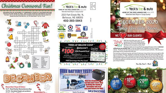 Newsletter December 2020 Thumbnail | Yeck's Tire & Auto