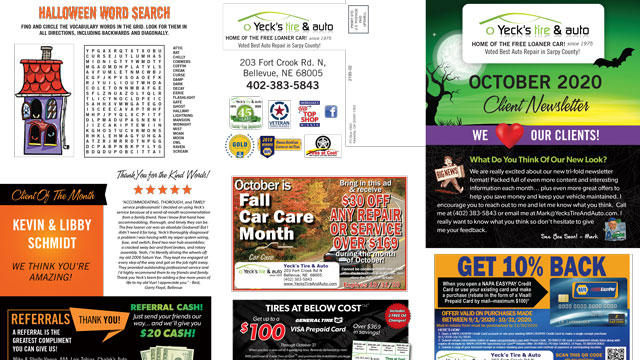 Newsletter October 2020 Thumbnail | Yeck's Tire & Auto
