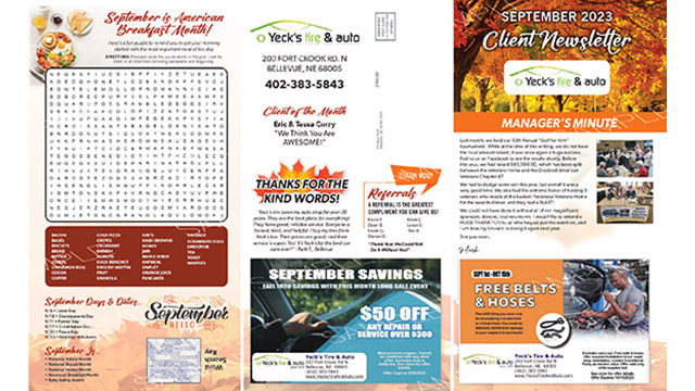 Newsletter September 2023 Thumbnail | Yeck's Tire & Auto